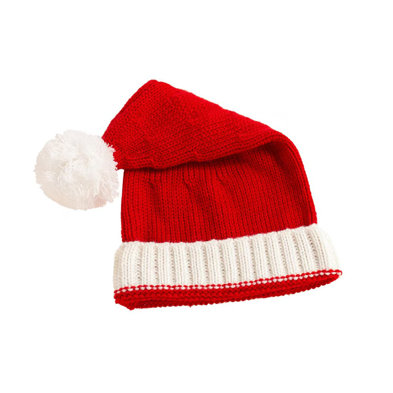 Zhuoxiang Knitted hat Fashion goes with everything Christmas ball wired ball cap（Customized products, specific price ask customer service）