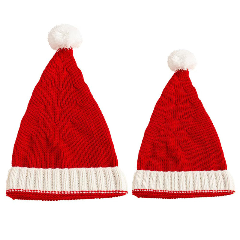 Zhuoxiang Knitted hat Fashion goes with everything Christmas ball wired ball cap（Customized products, specific price ask customer service）