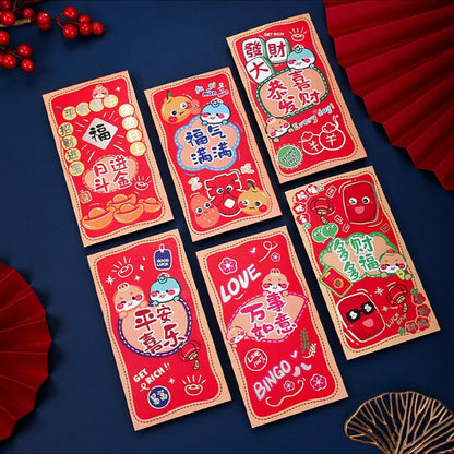 Zhuoxiang Chinese New Year zodiac red envelope Sense of ritual Year of the snake red envelope